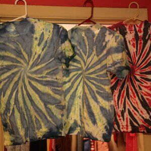 3 oneita tie die t shirts small